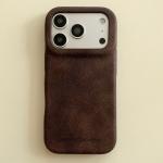 Autumn Winter Advanced Solid Color Leather Letter Shockproof Protective