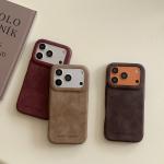 Autumn Winter Advanced Solid Color Leather Letter Shockproof Protective