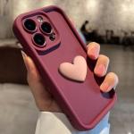 Luxury Cute 3D Love Heart Silicone Phone Case