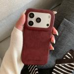 Autumn Winter Advanced Solid Color Leather Letter Shockproof Protective