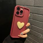 Luxury Cute 3D Love Heart Silicone Phone Case