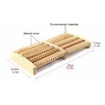 Dual 6 Row Foot Wooden Massager Roller Plantar Fasciitis Relief Feet Pain Muscle Relaxation Massage Tools