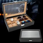 Watch display box - 6/10/12/3/24/ watch display organizer- Faux leather organizer