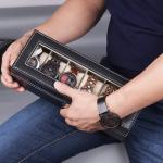 Watch display box - 6/10/12/3/24/ watch display organizer- Faux leather organizer