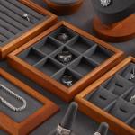 Small Simple Solid Wood Storage Box Ring