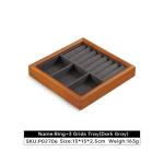 Small Simple Solid Wood Storage Box Ring