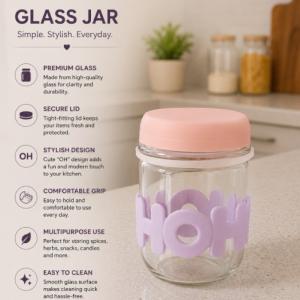 OH Glass Jar