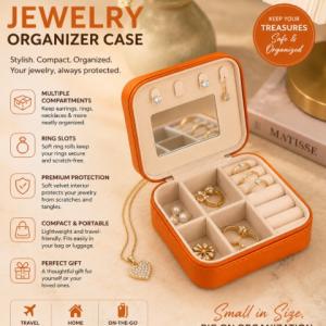 Travel Jewelry Organizer Case