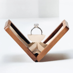 Wooden ring gifting box